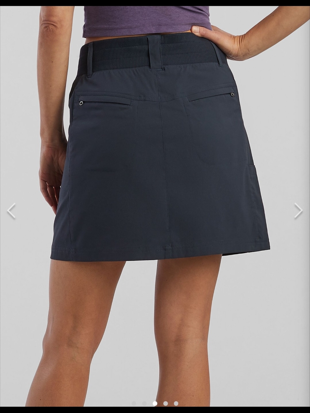 Title Nine Clamber Skirt Skort Lined Shorts 10 Navy Hiking Pickleball Outdoor - Picture 3 of 12